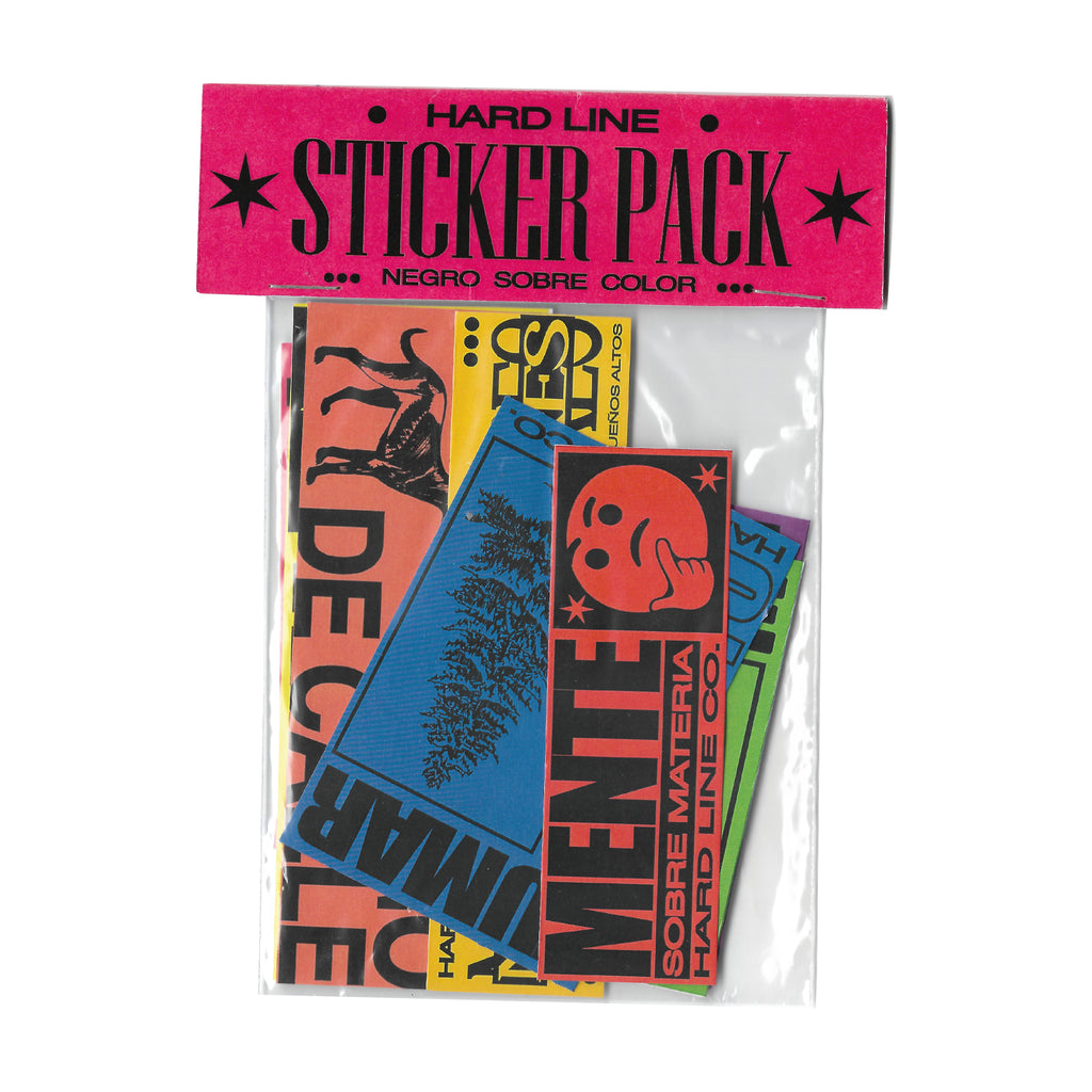 Sticker Pack — Negro sobre color